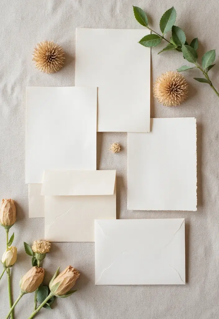 30 Bridal Shower Invitation Ideas That Set the Perfect Tone - 2. Recycled Paper Invites