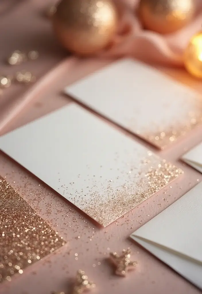 30 Bridal Shower Invitation Ideas That Set the Perfect Tone - 25. Eco-Friendly Glitter Invites