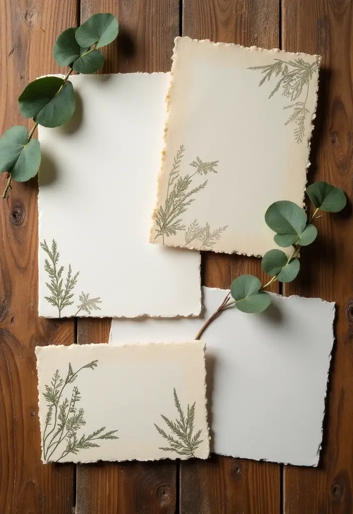 30 Bridal Shower Invitation Ideas That Set the Perfect Tone - 7. Handmade Paper Invitations