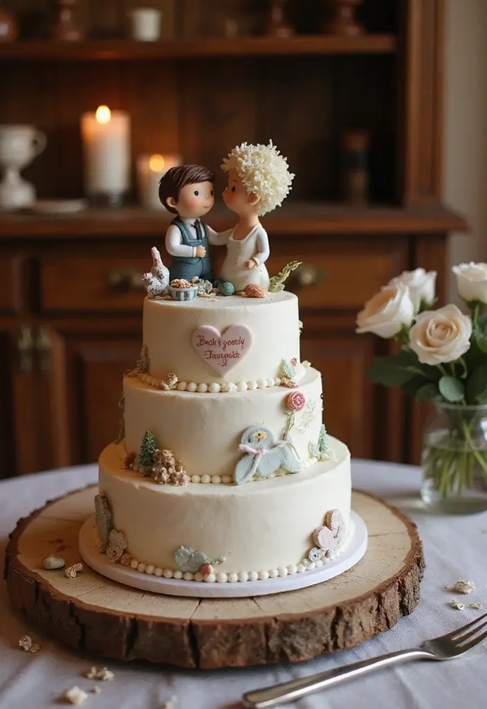30 Couple Birthday Cake Ideas That Celebrate Love in Style - 13. Personal Touch Cake