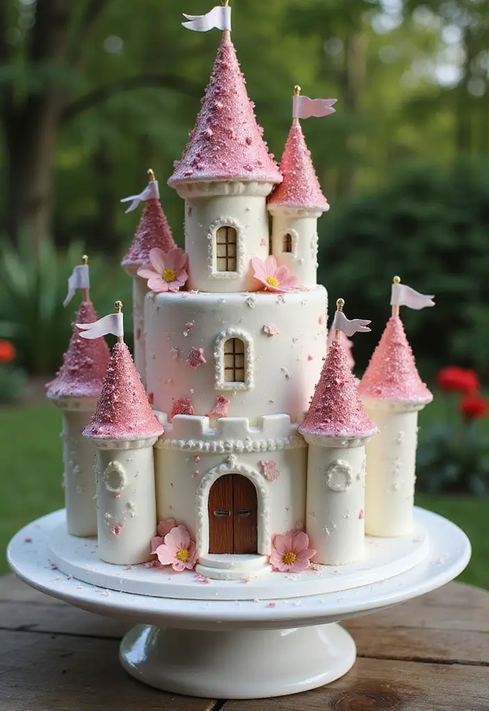 30 Couple Birthday Cake Ideas That Celebrate Love in Style - 6. Fairytale Castle Cake