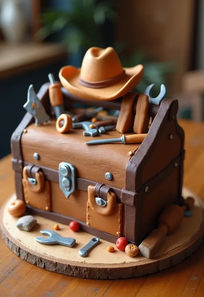 30 Cowboy Cake Ideas for a Western-Inspired Celebration - 22. Cowboy Crafter's Cake