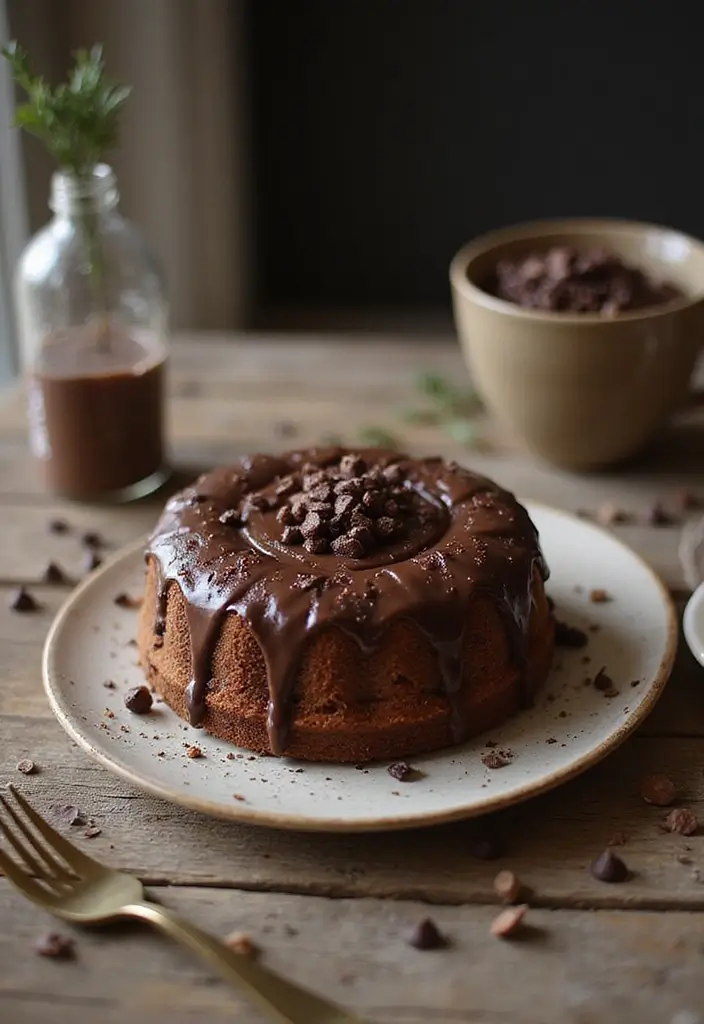 30 Cowboy Cake Ideas for a Western-Inspired Celebration - 27. Rustic Chocolate Chip Cake