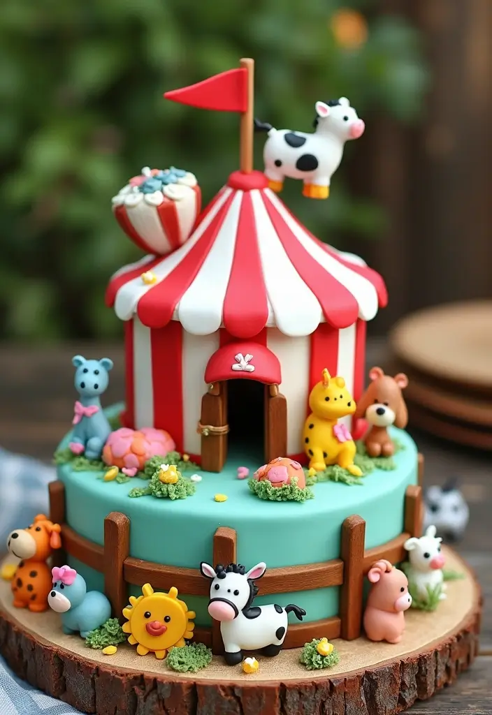 30 Cowboy Cake Ideas for a Western-Inspired Celebration - 29. Country Fair Cake