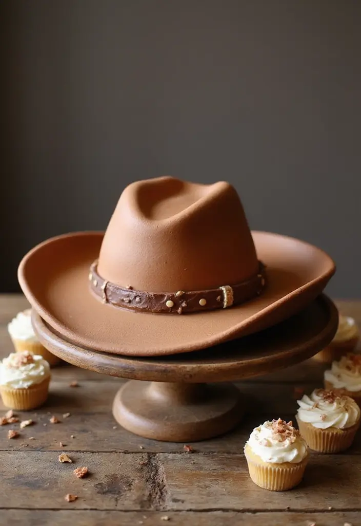 30 Cowboy Cake Ideas for a Western-Inspired Celebration - 6. Cowboy Hat Cake