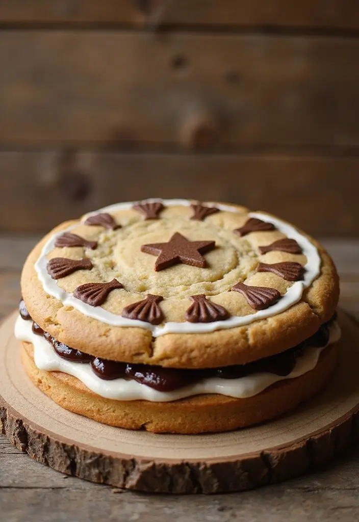 30 Cowboy Cake Ideas for a Western-Inspired Celebration - 9. Theme-inspired Cookie Cake