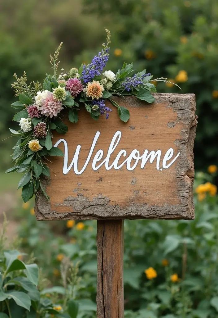 30 Creative Bridal Shower Sign Ideas That Add a Perfect Touch 1 30 Creative Bridal Shower Sign Ideas That Add a Perfect Touch - 1. Rustic Wood Welcome Sign