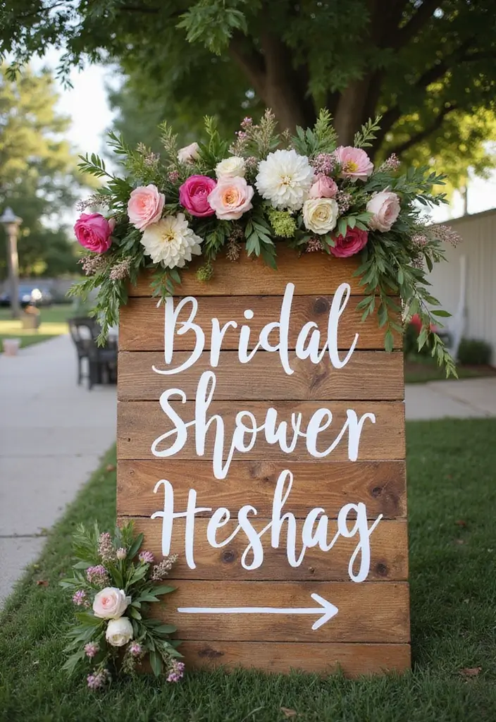 30 Creative Bridal Shower Sign Ideas That Add a Perfect Touch 79 30 Creative Bridal Shower Sign Ideas That Add a Perfect Touch - 15. Bridal Shower Hashtag Sign