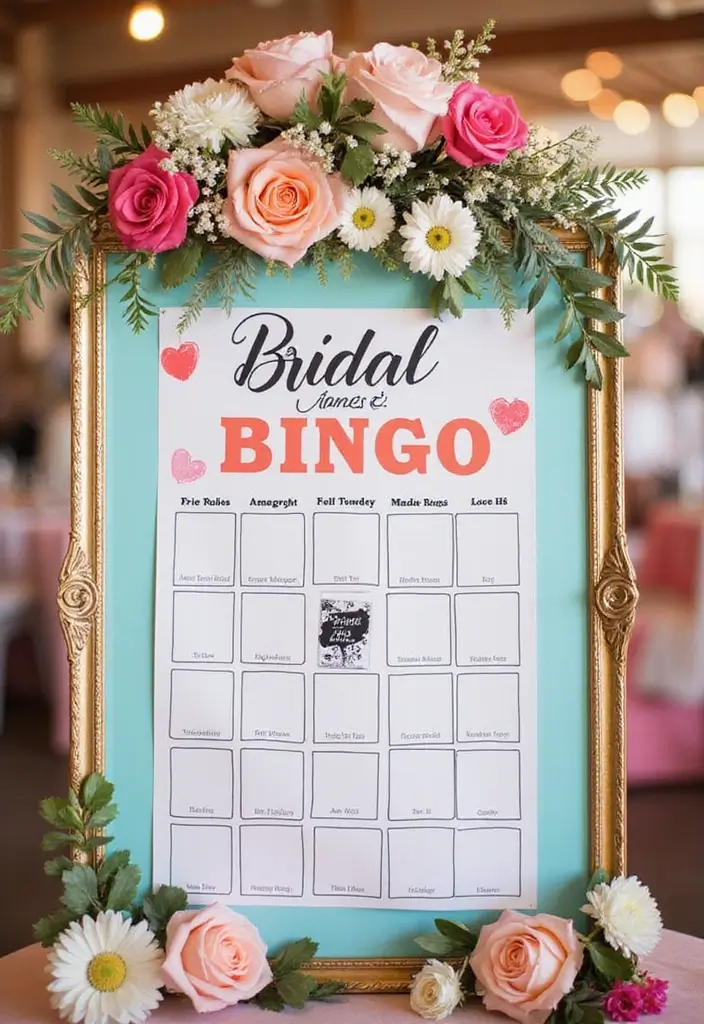 30 Creative Bridal Shower Sign Ideas That Add a Perfect Touch 86 30 Creative Bridal Shower Sign Ideas That Add a Perfect Touch - 16. Bridal Bingo Sign