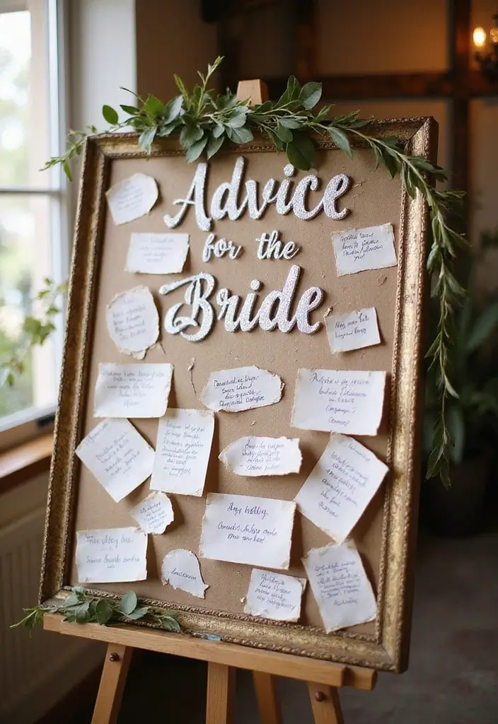 30 Creative Bridal Shower Sign Ideas That Add a Perfect Touch 100 30 Creative Bridal Shower Sign Ideas That Add a Perfect Touch - 18. Advice for the Bride Sign