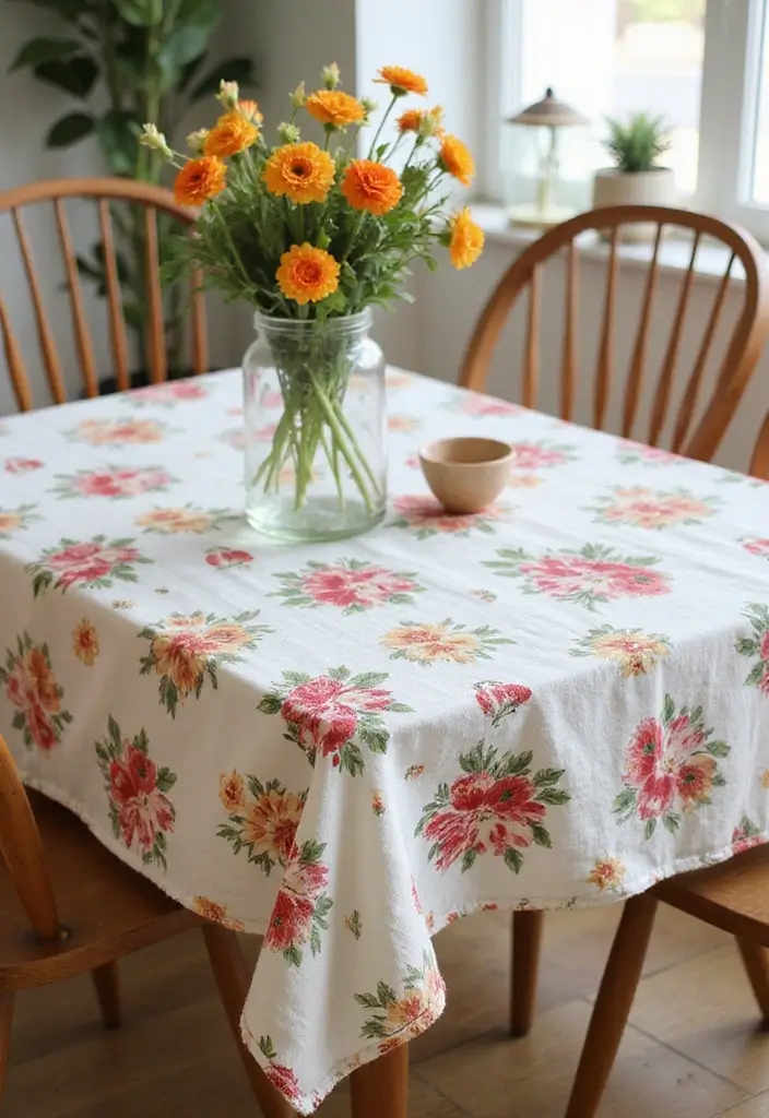 30 Creative Bridal Shower Sign Ideas That Add a Perfect Touch 107 30 Creative Bridal Shower Sign Ideas That Add a Perfect Touch - 19. Floral Tablecloth Sign