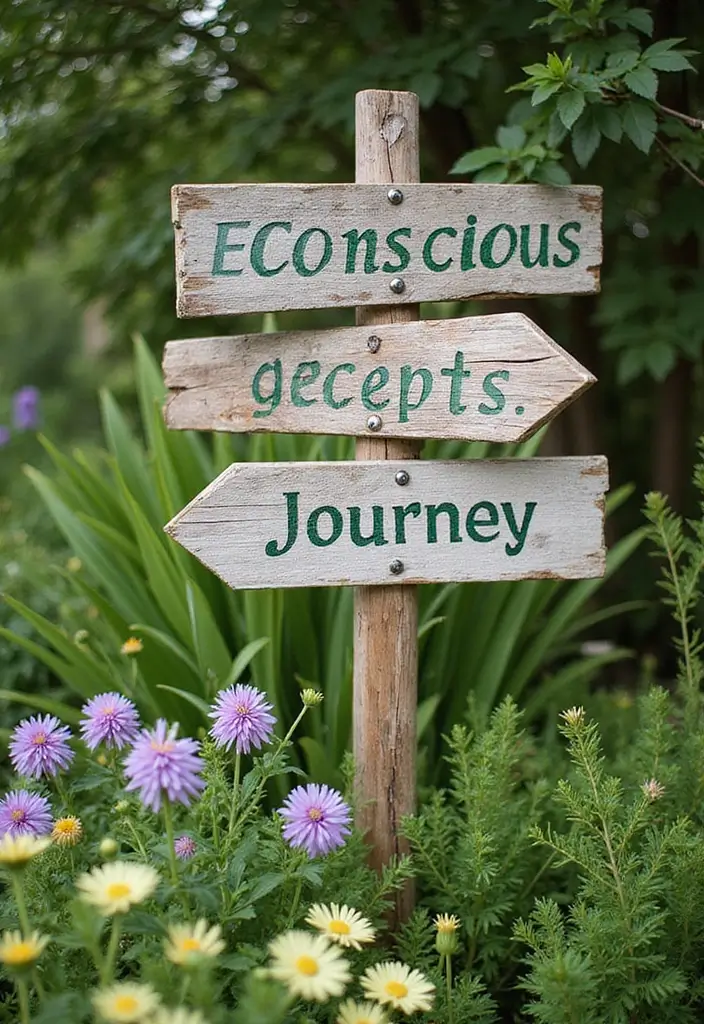 30 Creative Bridal Shower Sign Ideas That Add a Perfect Touch 159 30 Creative Bridal Shower Sign Ideas That Add a Perfect Touch - 27. Eco-Conscious Journey Sign