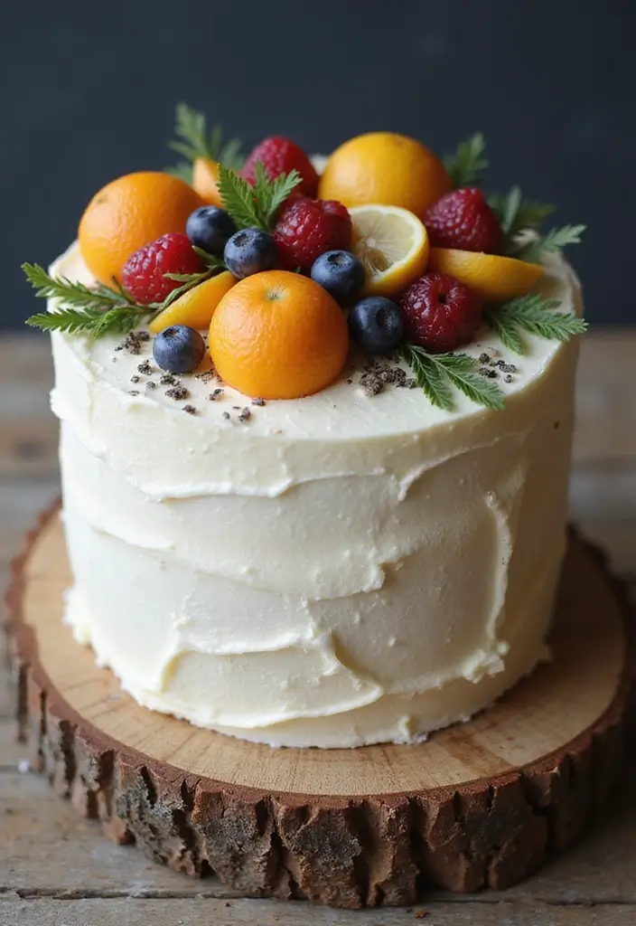 30 Elegant 50th Anniversary Cake Ideas for a Golden Celebration - 4. Rustic Buttercream Cake