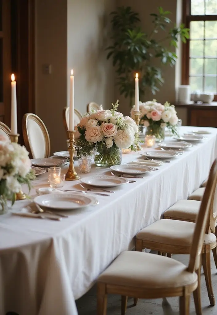 30 Elegant Bridal Shower Centerpiece Ideas That’ll Impress Guests 89 30 Elegant Bridal Shower Centerpiece Ideas That’ll Impress Guests - 15. Elegant Table Runners