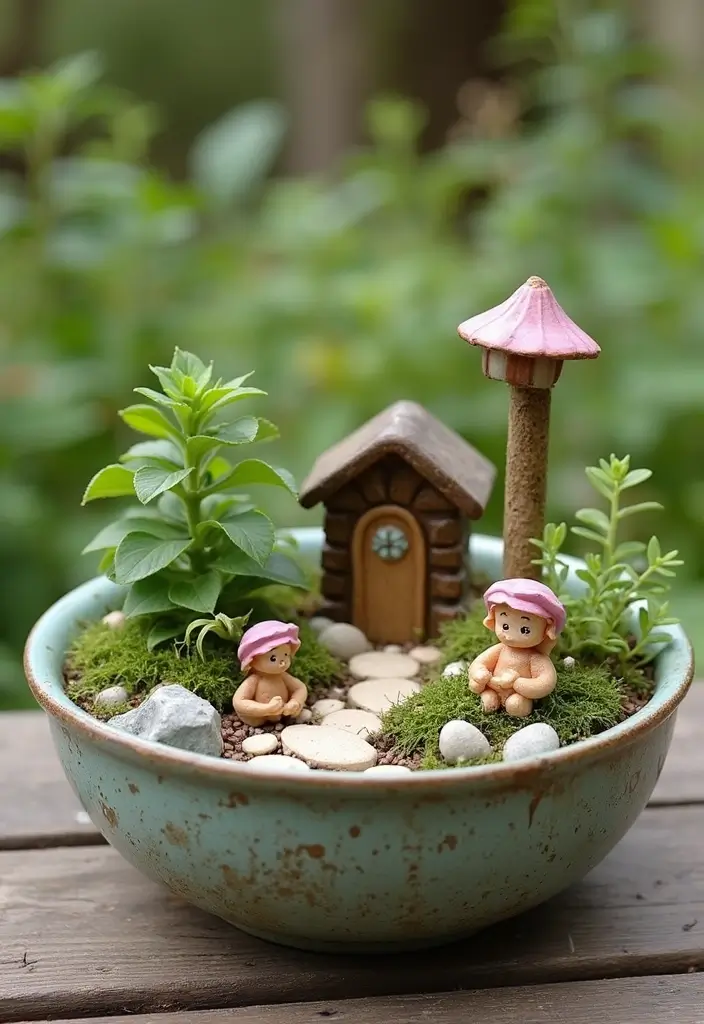 30 Elegant Bridal Shower Centerpiece Ideas That’ll Impress Guests 110 30 Elegant Bridal Shower Centerpiece Ideas That’ll Impress Guests - 18. Whimsical Fairy Gardens