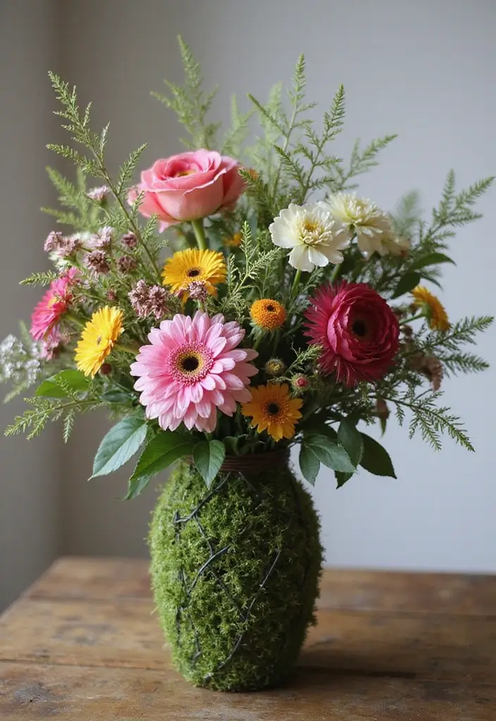 30 Elegant Bridal Shower Centerpiece Ideas That’ll Impress Guests 27 30 Elegant Bridal Shower Centerpiece Ideas That’ll Impress Guests - 5. Eco-Friendly Floral Foam Alternatives