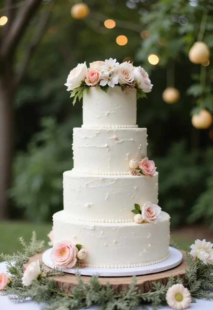 30 Floral Cake Ideas Blooming with Beauty and Elegance 93 30 Floral Cake Ideas Blooming with Beauty and Elegance - 15. Floral Crown Topper