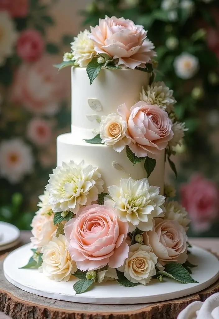 30 Floral Cake Ideas Blooming with Beauty and Elegance 119 30 Floral Cake Ideas Blooming with Beauty and Elegance - 19. Charming Hydrangea Delight