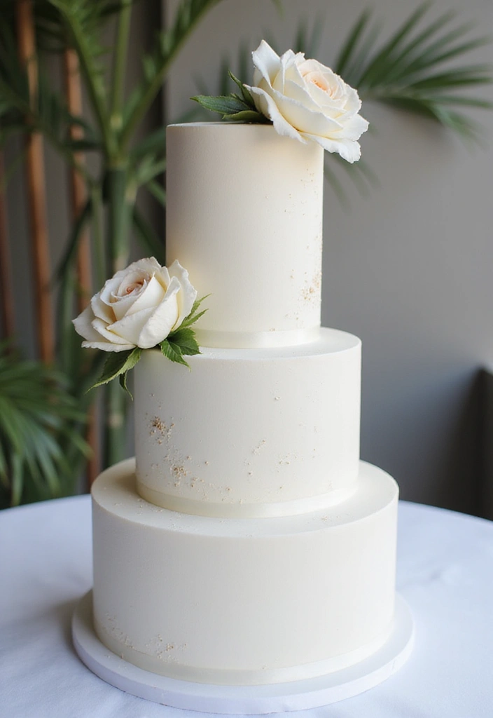 30 Floral Cake Ideas Blooming with Beauty and Elegance 149 30 Floral Cake Ideas Blooming with Beauty and Elegance - 25. Minimalist Floral Touches