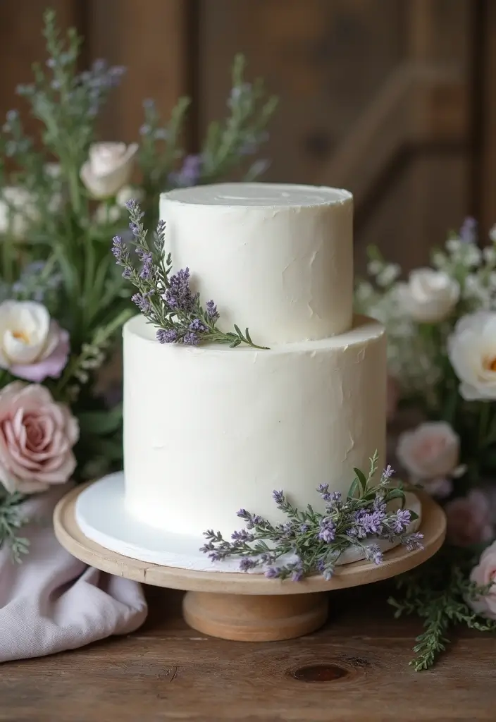 30 Floral Cake Ideas Blooming with Beauty and Elegance 22 30 Floral Cake Ideas Blooming with Beauty and Elegance - 4. Elegant Lavender Dream