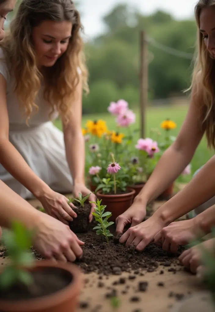 30 Fun Bridal Shower Game Ideas That Everyone Will Love - 20. Planting Wishes