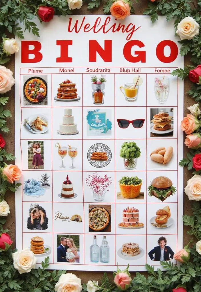 30 Funny Bridal Shower Ideas That’ll Keep Everyone Laughing - 1. Bridal Bingo