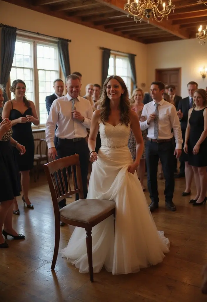 30 Funny Bridal Shower Ideas That’ll Keep Everyone Laughing - 17. Musical Chairs with Wedding Tunes