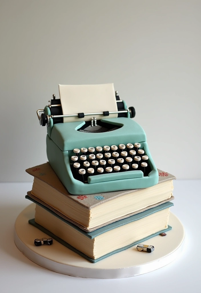 30 Graduation Cake Ideas to Celebrate the Big Achievement - 26. The Creative Writer