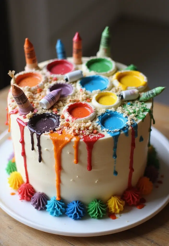 30 Graduation Cake Ideas to Celebrate the Big Achievement - 3. Artistic Expression