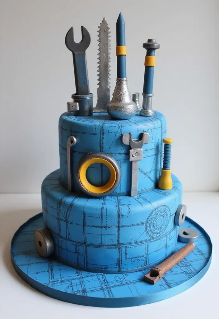 30 Graduation Cake Ideas to Celebrate the Big Achievement - 4. Engineering Marvel