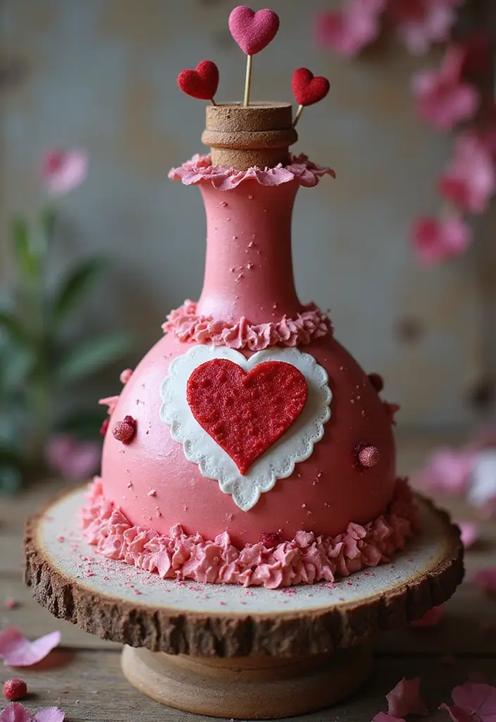 30 Harry Potter Cake Ideas Straight from the Wizarding World - 17. A Love Potion Cake