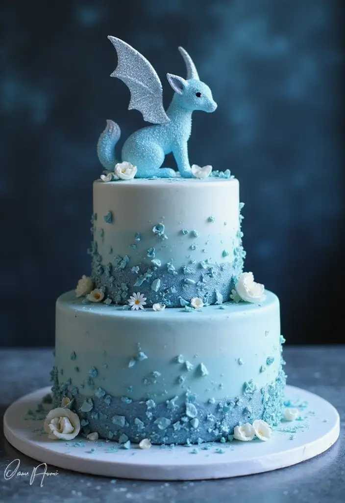 30 Harry Potter Cake Ideas Straight from the Wizarding World - 22. Patronus Cake