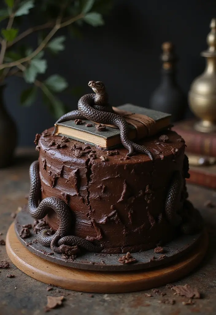 30 Harry Potter Cake Ideas Straight from the Wizarding World - 6. Chamber of Secrets Cake