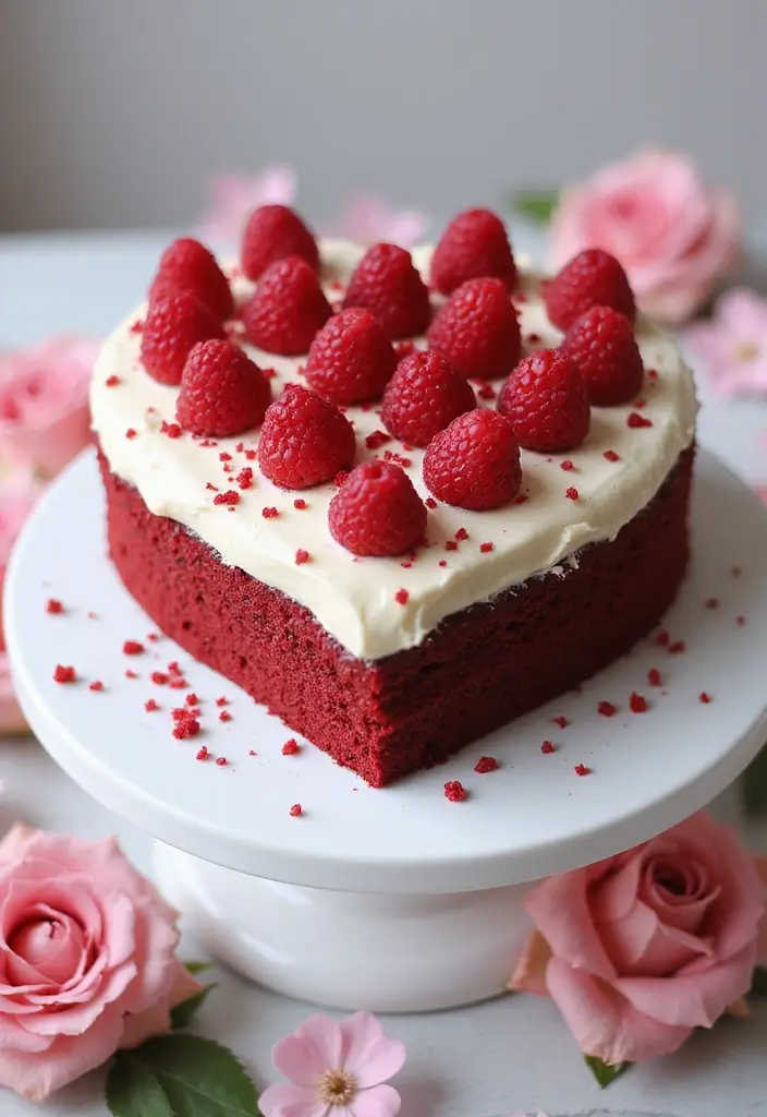 30 Heart-Shaped Cake Ideas for Love-Filled Occasions - 1. Classic Red Velvet Heart Cake