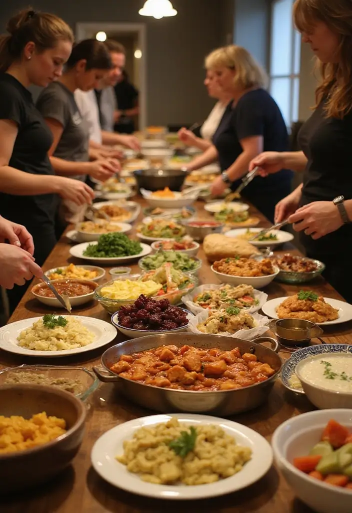 30 Kitchen Bridal Shower Ideas for the Foodie Bride-to-Be 156 30 Kitchen Bridal Shower Ideas for the Foodie Bride-to-Be - 26. Themed Potluck Lunch