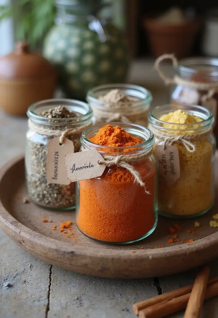 30 Kitchen Bridal Shower Ideas for the Foodie Bride-to-Be 22 30 Kitchen Bridal Shower Ideas for the Foodie Bride-to-Be - 4. DIY Spice Jar Favors