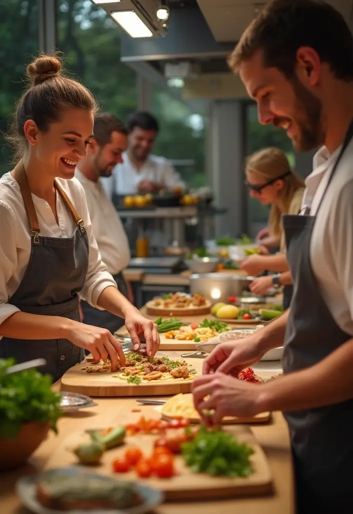 30 Kitchen Bridal Shower Ideas for the Foodie Bride-to-Be 36 30 Kitchen Bridal Shower Ideas for the Foodie Bride-to-Be - 6. Cooking Competition