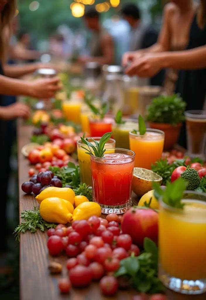 30 Kitchen Bridal Shower Ideas for the Foodie Bride-to-Be 51 30 Kitchen Bridal Shower Ideas for the Foodie Bride-to-Be - 9. Creative Beverage Bar