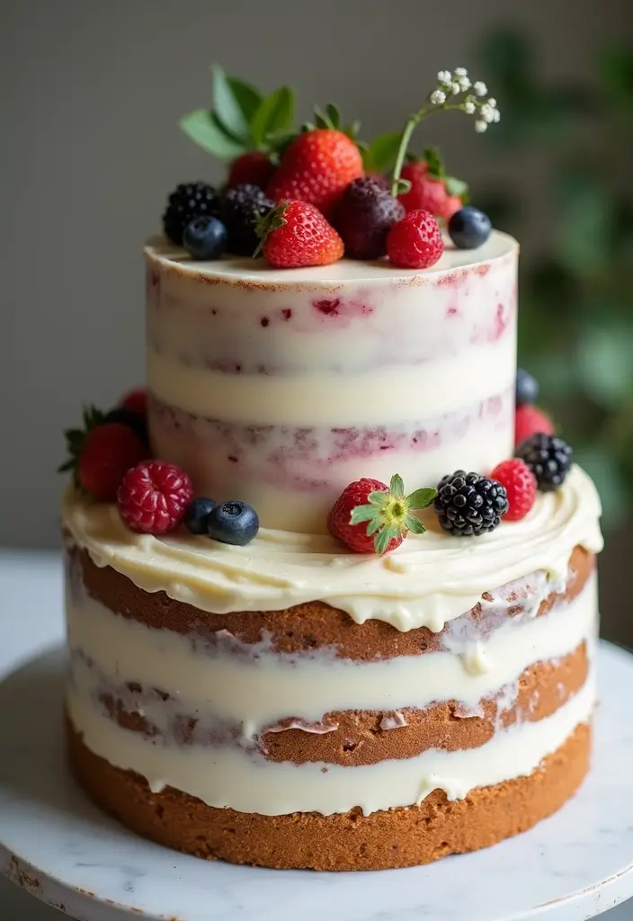 30 Nikkah Cake Ideas for an Elegant Islamic Wedding Celebration 109 30 Nikkah Cake Ideas for an Elegant Islamic Wedding Celebration - 17. Simple Layers