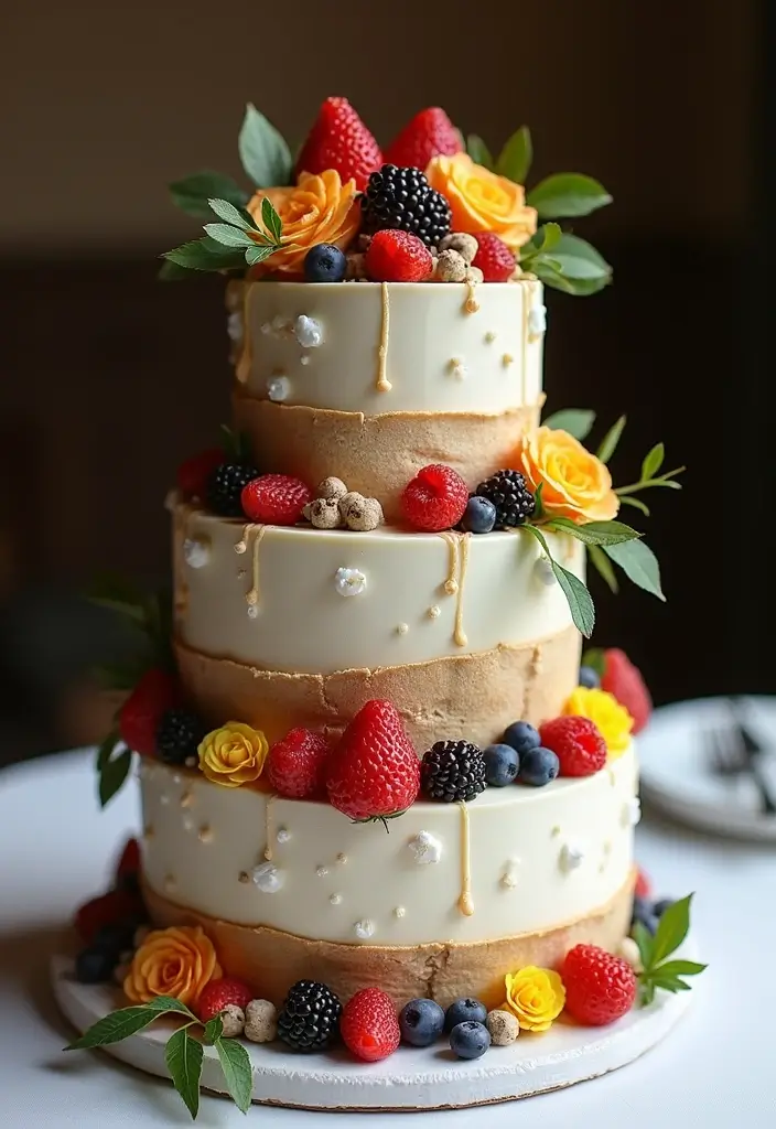 30 Nikkah Cake Ideas for an Elegant Islamic Wedding Celebration 123 30 Nikkah Cake Ideas for an Elegant Islamic Wedding Celebration - 19. Sweet and Savory