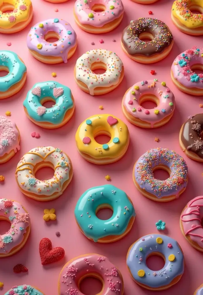 30 Nikkah Cake Ideas for an Elegant Islamic Wedding Celebration 180 30 Nikkah Cake Ideas for an Elegant Islamic Wedding Celebration - 28. Donut Wall