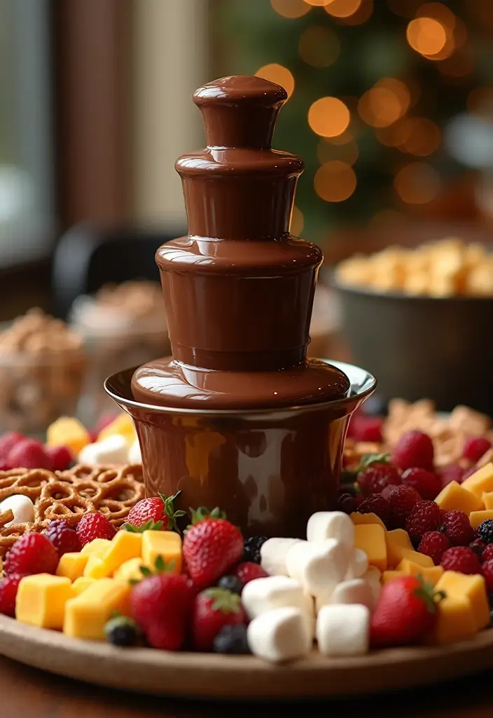 30 Nikkah Cake Ideas for an Elegant Islamic Wedding Celebration 185 30 Nikkah Cake Ideas for an Elegant Islamic Wedding Celebration - 29. Chocolate Fountain