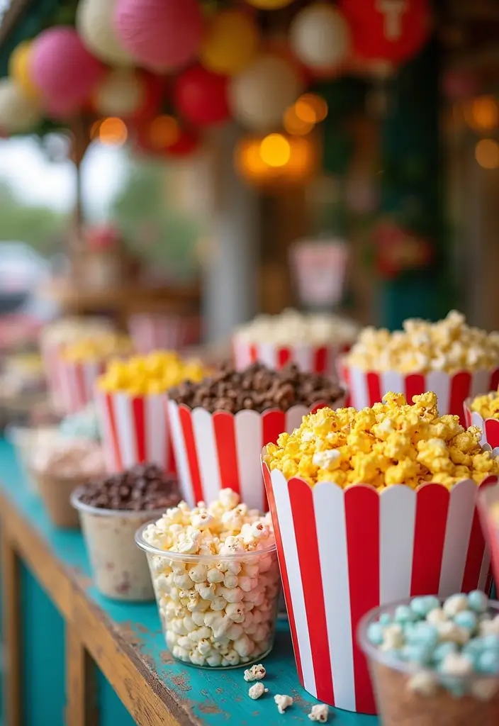 30 Non-Birthday Cake Ideas for Every Occasion Worth Celebrating - 26. Flavored Popcorn Bar