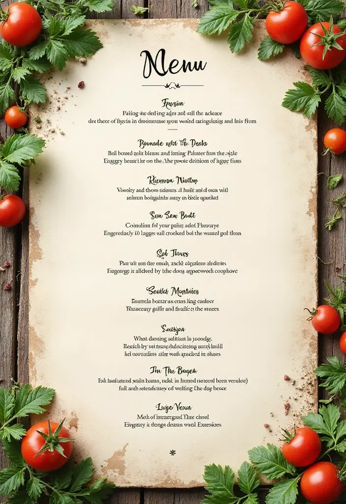 30 Outdoor Bridal Shower Ideas for a Beautiful Garden Gathering - 16. Garden-Themed Menu