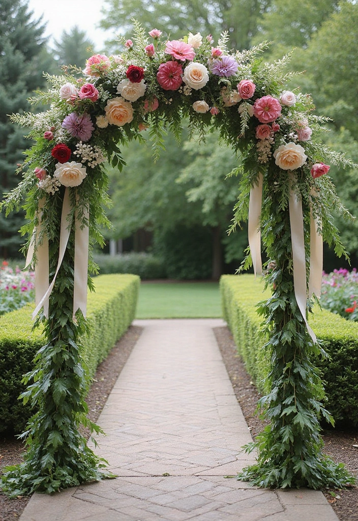 30 Outdoor Bridal Shower Ideas for a Beautiful Garden Gathering - 2. Floral Arches