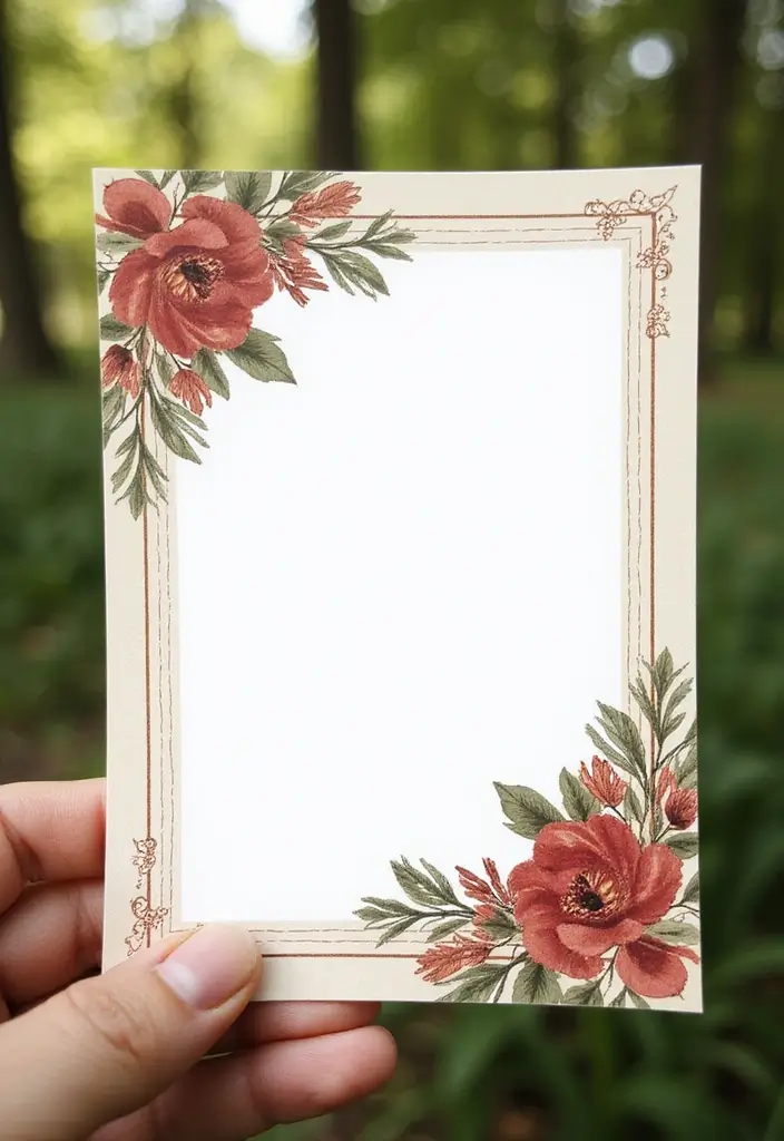 30 Outdoor Bridal Shower Ideas for a Beautiful Garden Gathering - 20. Nature-Inspired Invitations