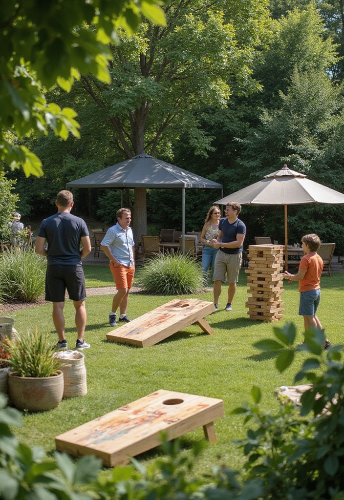 30 Outdoor Bridal Shower Ideas for a Beautiful Garden Gathering - 8. Garden Games