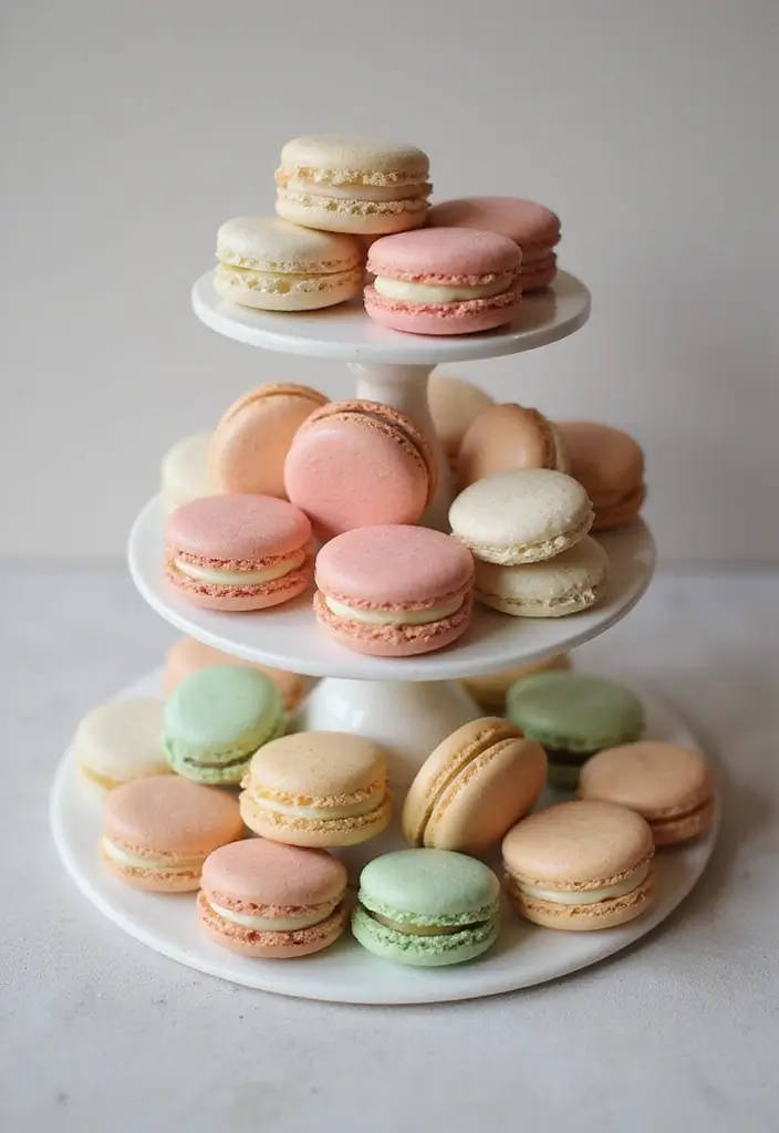 30 Parisian Bridal Shower Ideas for Chic French Elegance - 2. French Macaron Tower