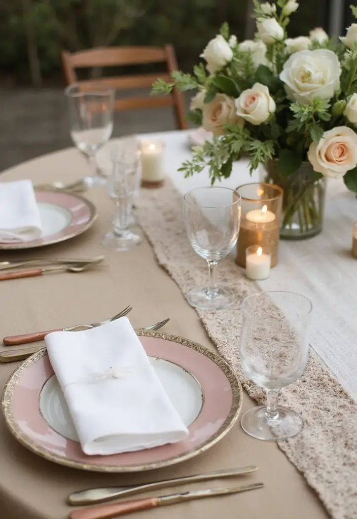 30 Parisian Bridal Shower Ideas for Chic French Elegance - 25. Stylish Table Runners