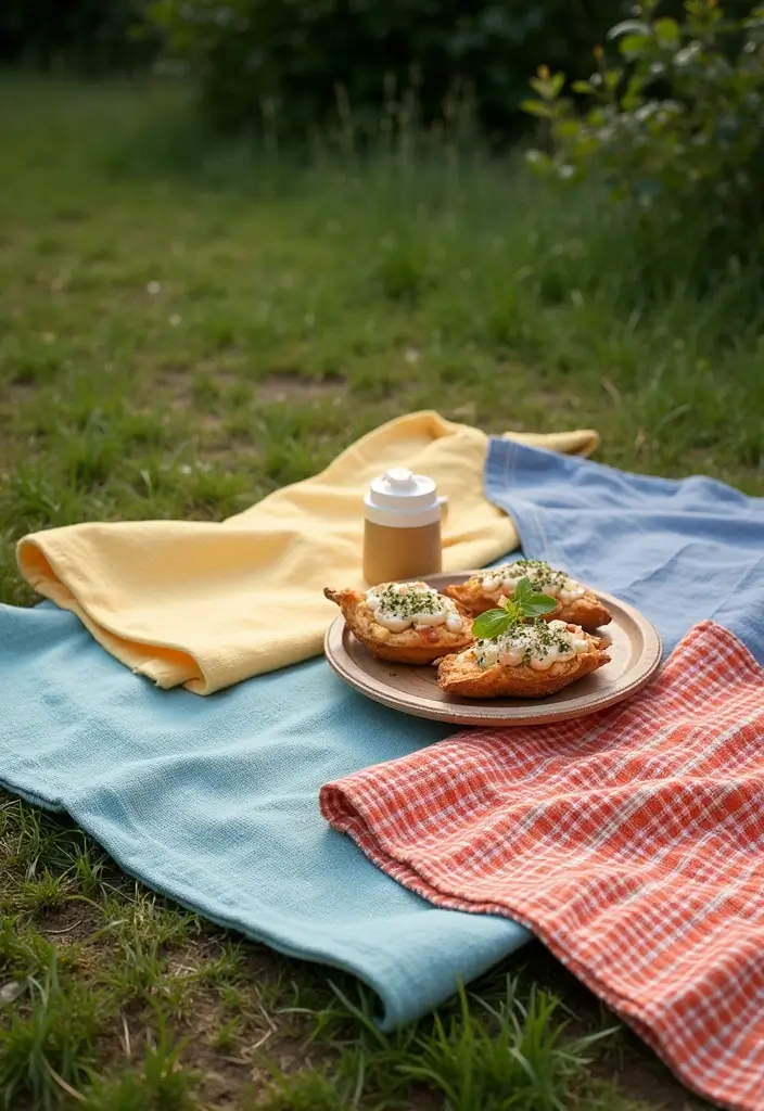 30 Picnic Bridal Shower Ideas for a Relaxed Outdoor Celebration - 1. Eco-Friendly Picnic Blankets